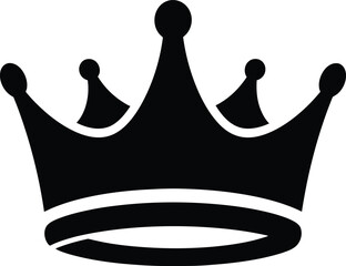 A black crown icon on a white background © FARZANAAKTER