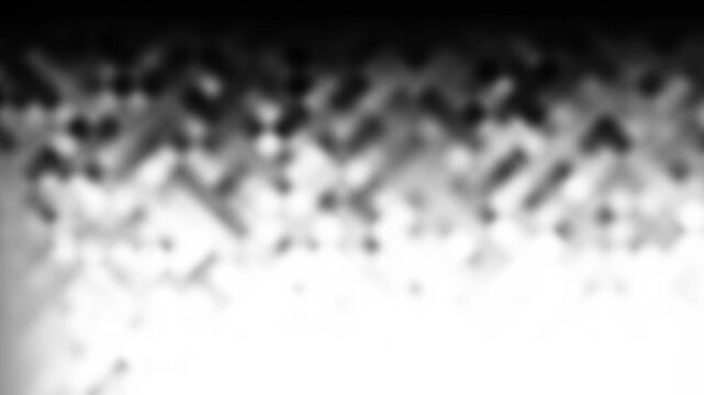 Blurred abstract grayscale geometric pattern fading into white space Keywords: abstract, background, pattern, geometric, blurred, grayscale, monochrome, texture, design, digital, art, graphic