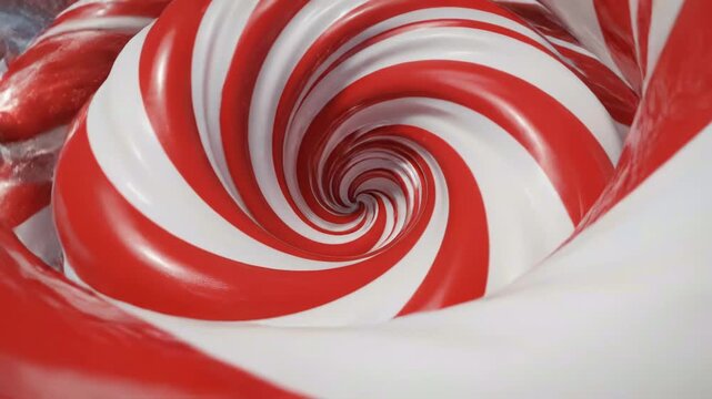 red and white candy  swirl 