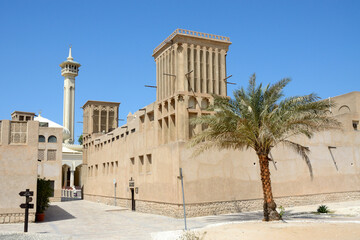 Torre hist&oacute;rica en Dubai, Emiratos Arabes Unidos
