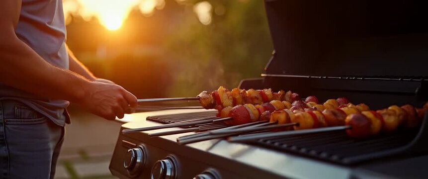 barbecue on the grill