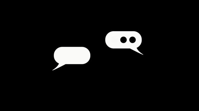 Speech bubble, balloon icon . Chat icon logo design. speech bubble sign and symbol. comment icon. message with white background .