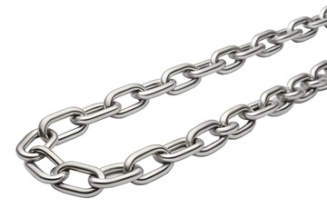 Obraz premium Stainless Steel Long Oval Link Chain