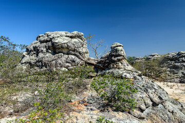 Rock Formations in Catimbau Valley, Bu&iacute;que, Pernambuco, Brazil on December 27, 2025
