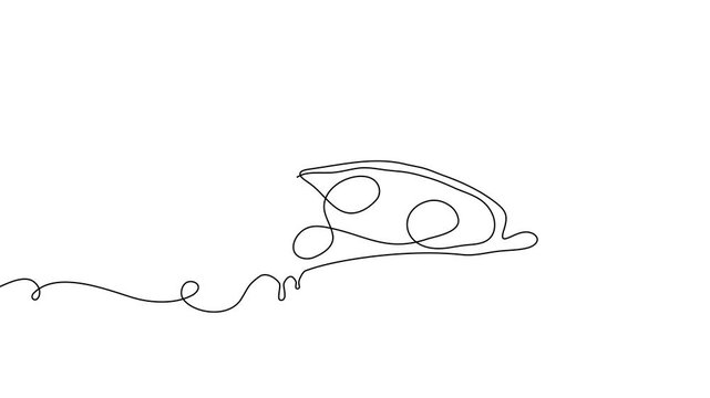 Illustration pizza vector slice icon cheese food hand drawn background sketch. Continuous line pizza set isolated pizzeria outline symbol doodle italy menu eat piece art design logo italian white flat