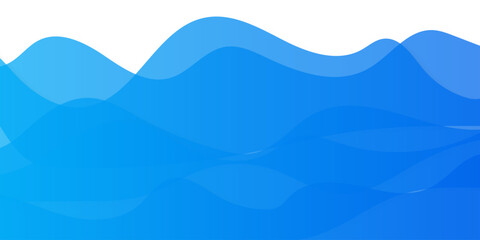 Fototapeta premium Abstract blue wave background. creative sea Concept. Light elegant dynamic abstract background. Abstract minimal nature landscape illustration texture 