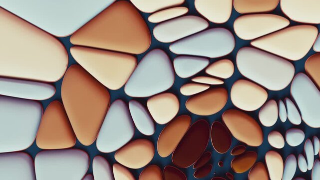 Colorful voronoi pattern seamless loop