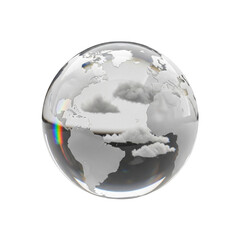 Fototapeta premium Global Forecast: Clouds over a Glass Earth