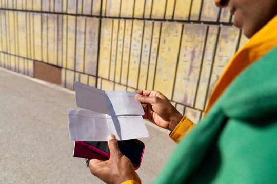 raveler Checking Boarding Pass