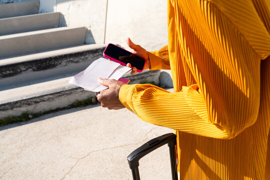 raveler Checking Boarding Pass