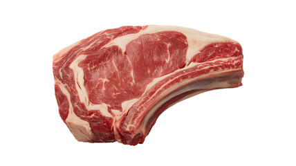 Fototapeta premium Premium Raw Bone-in Ribeye Steak Cut for Cooking