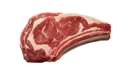 Fototapeta premium Premium Raw Beef Ribeye Steak with Marbling and Bone