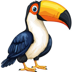 Toucan, watercolor vector, isolated on a white background. © nexora