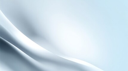 Obraz premium Smooth blue and white abstract wavy background design