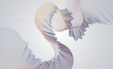 Abstract dynamic lines background. Modern colored cover. Colorful curve lines. Graphic concept for your design