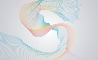 Abstract dynamic lines background. Modern colored cover. Colorful curve lines. Graphic concept for your design