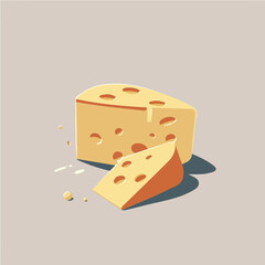 Cheese design vector for advertising and motion graphics