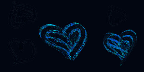 heart drawn by chalk on blackboard © Backdrop Lab