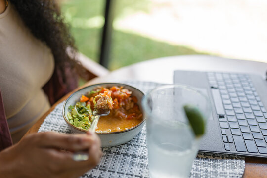 Meal during remote work