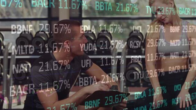 Animation of binary coding over school kids using laptops and studying