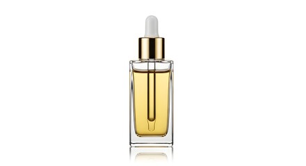 Naklejka premium Elegant Luxury Face Serum Glass Dropper Bottle Presentation