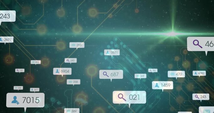 Initial tag appearing triggers floating search and user tags drifting clustering looping