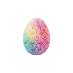 Obraz premium Colorful Decorated Egg With Floral Design on Display During Spring Celebration Events