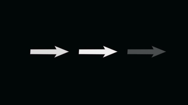 Dynamic sliding arrows motion graphics for business and presentation.