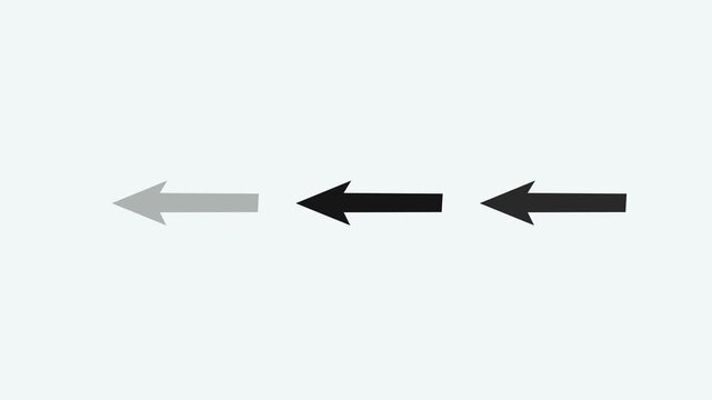 Dynamic sliding arrows motion graphics for business and presentation.