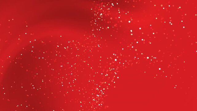 Red background with blurry white spots resembles bright shining stars. Perfect for creating celestial themed designs or perfect for holiday or celebration themes