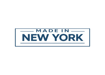 Obraz premium Made in New York label vector Made in vector label icon on a white background
