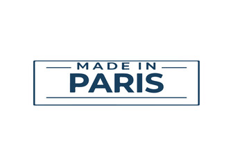 Fototapeta premium Made in Paris label vector Made in vector label icon on a white background