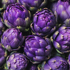 Obraz premium Vibrant Purple Artichokes