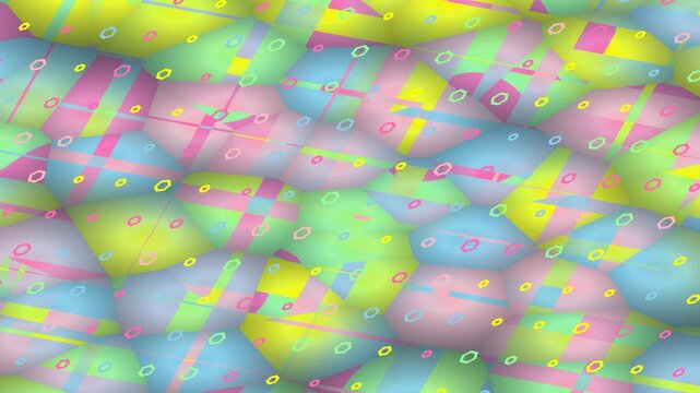 Abstract Pastel Egg Pattern Motion Loop