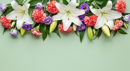 Obraz premium Happy mothers day floral wishes greeting card background with beautiful flowers