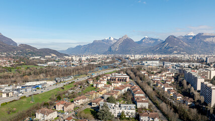 Panorama de l&rsquo;agglom&eacute;ration grenobloise &ndash; Echirolles

