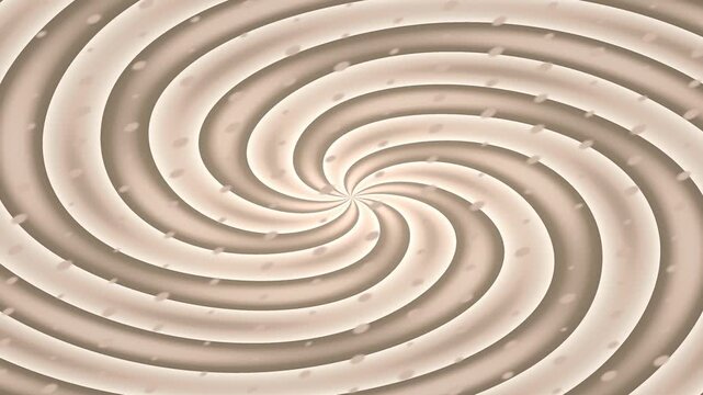 Swirling Spiral Hypnosis Effect Beige Tones Subtle Bubbles Gentle Motion