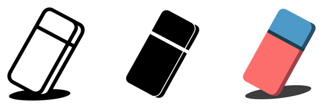 eraser correction tool icon symbol