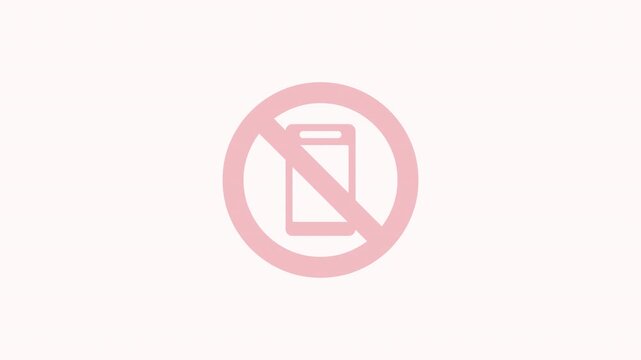 Prohibition Sign No Mobile Phones Digital Device Restriction