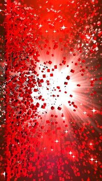 Digital Light Burst With Sparkling Particles, Radiant Rays and Abstract Energy Explosion vertical video