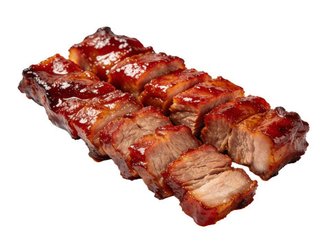 Char siu Chinese traditional food.