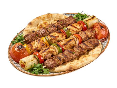 Kebab Turkish traditional food.