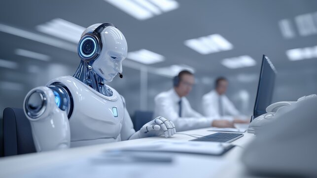 Human robot collaboration in office with UBI universal basic income