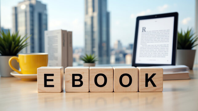 EBOOK electronic book publishing and online reading asset for author marketing, self publishing launches and book promotion, supporting subscription libraries, downloads and reader engagement