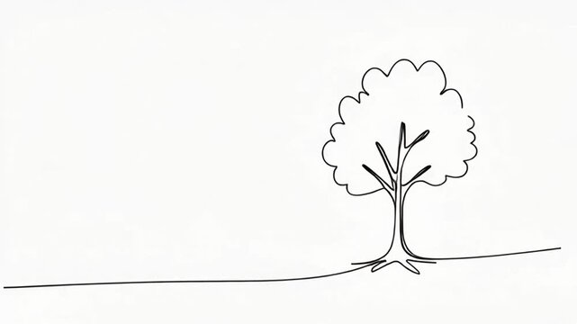 A simple line drawing of tree.