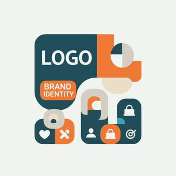 Logo brand identity design elements.