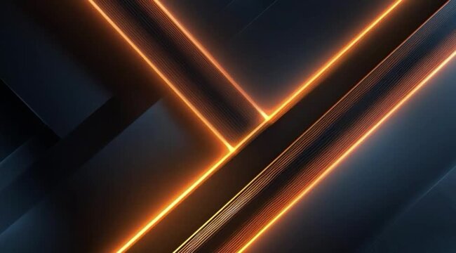 Fundo azul minimalista com linhas neon modelo premium futurista abstrato