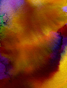 Vivid Watercolor Background. Portrait Format