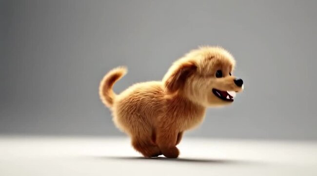 Cachorro Caramelo Fofo Feliz Expressando Alegria e Carisma