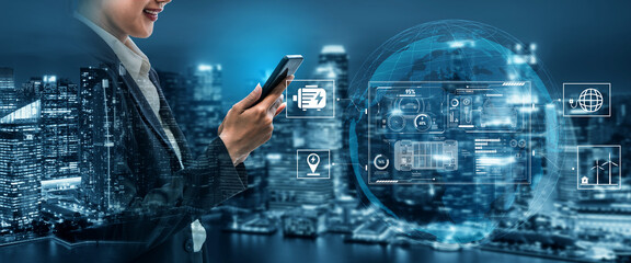 Smart interface showing electric vehicle performance, battery system, power control, charging...